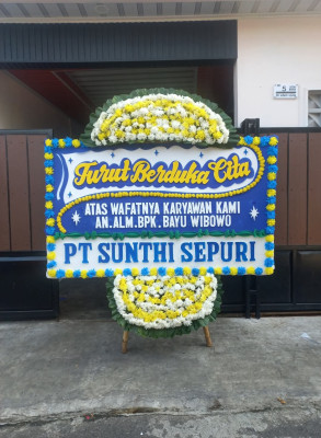 Papan Bunga Duka di Buaran